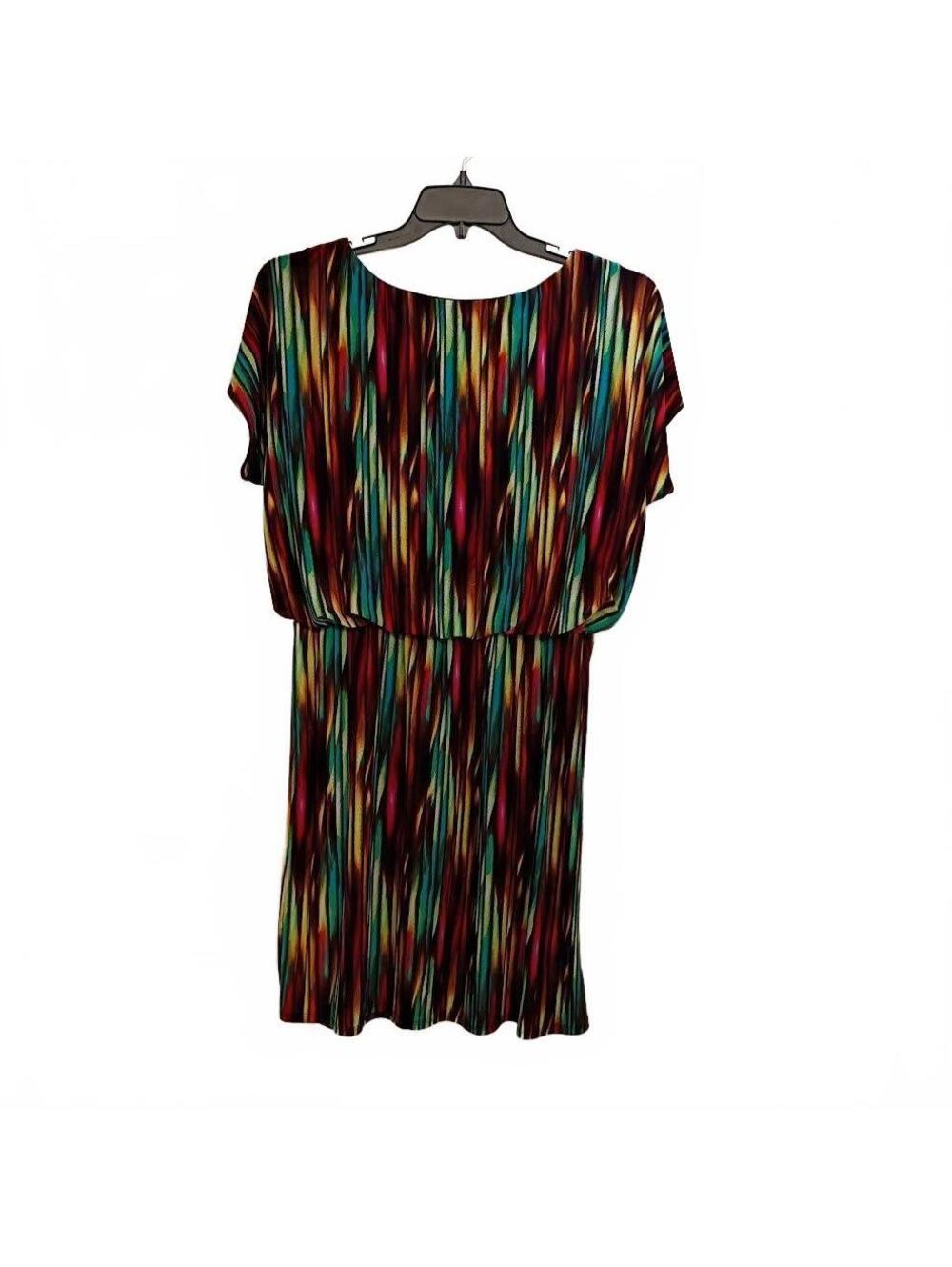 Intriguing Threads Multicolor Patterned Dress Size XL - Picture 2 of 3